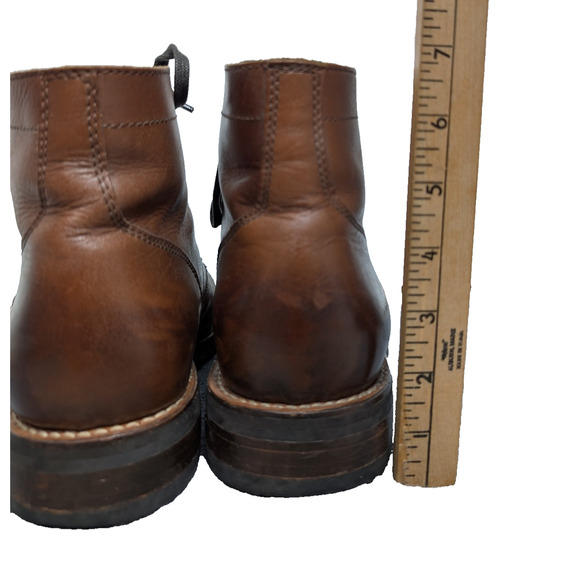 Thursday Captain Boots Mens 10.5 Everyday Leather Cap Toe Lace Up Brown Leather main image 8